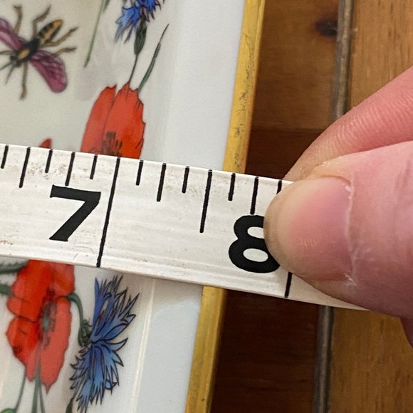 Vintage GUCCI Limoges Square Dish Ashtray Floral Rare - Picture 10 of 10